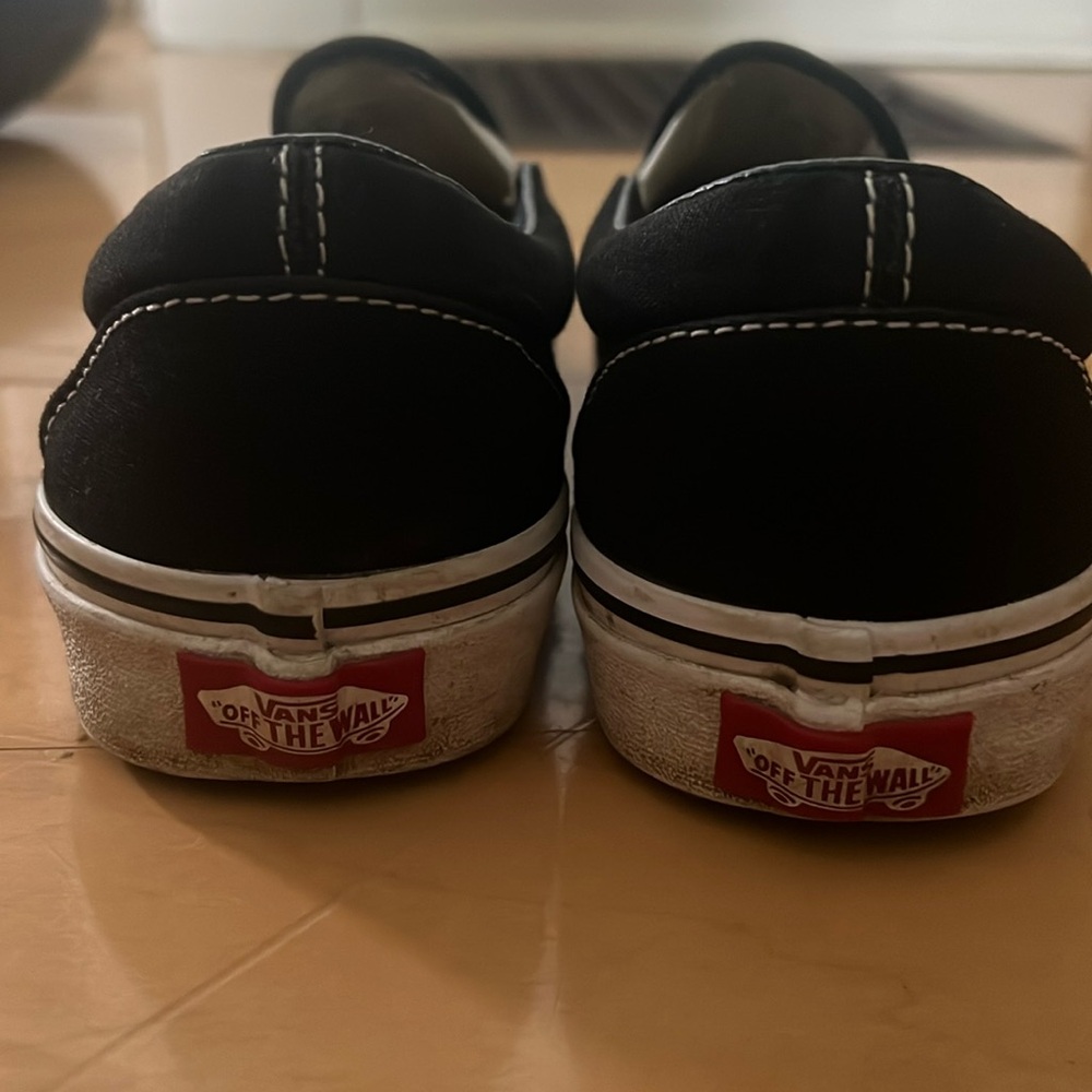Women’s size 8 black slip on Vans